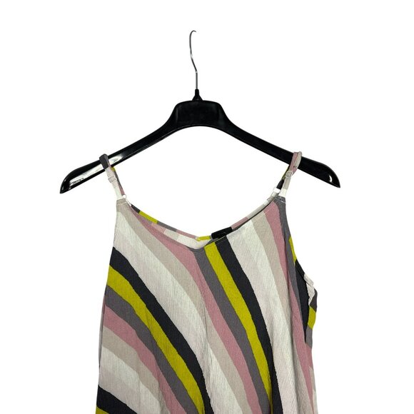 Torrid Semi Sheer Tank Top Size 2 (US 2X) Striped Multicolor Spaghetti Straps - Picture 2 of 8
